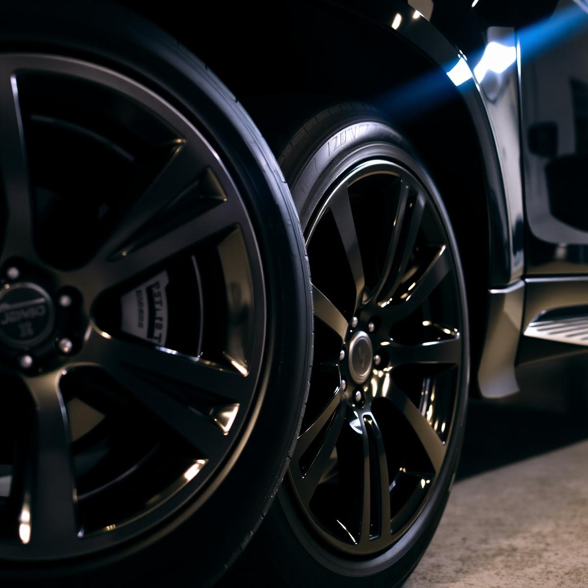 Glossy black wheel